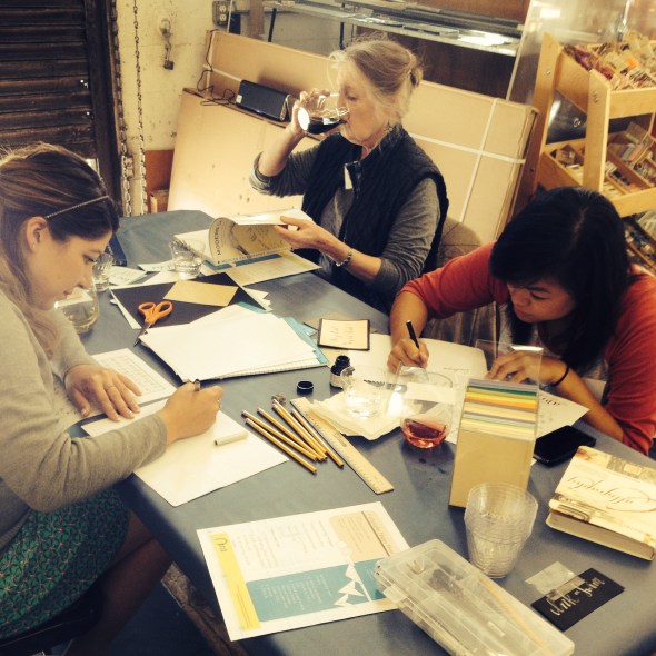 Calligraphy Wine Ladies!